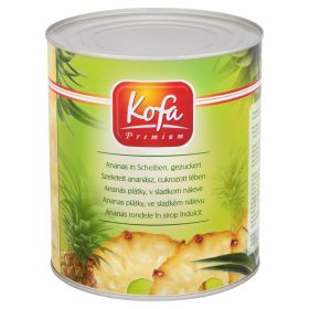 Kofa szeletelt ananász konzerv cukrozott lében - 3050 g