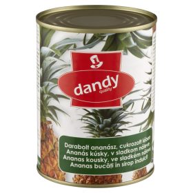Dandy darabolt ananász konzerv cukrozott lében – 565 g